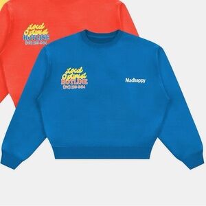 Madhappy Local Optimist Hotline Blue Sweatshirt